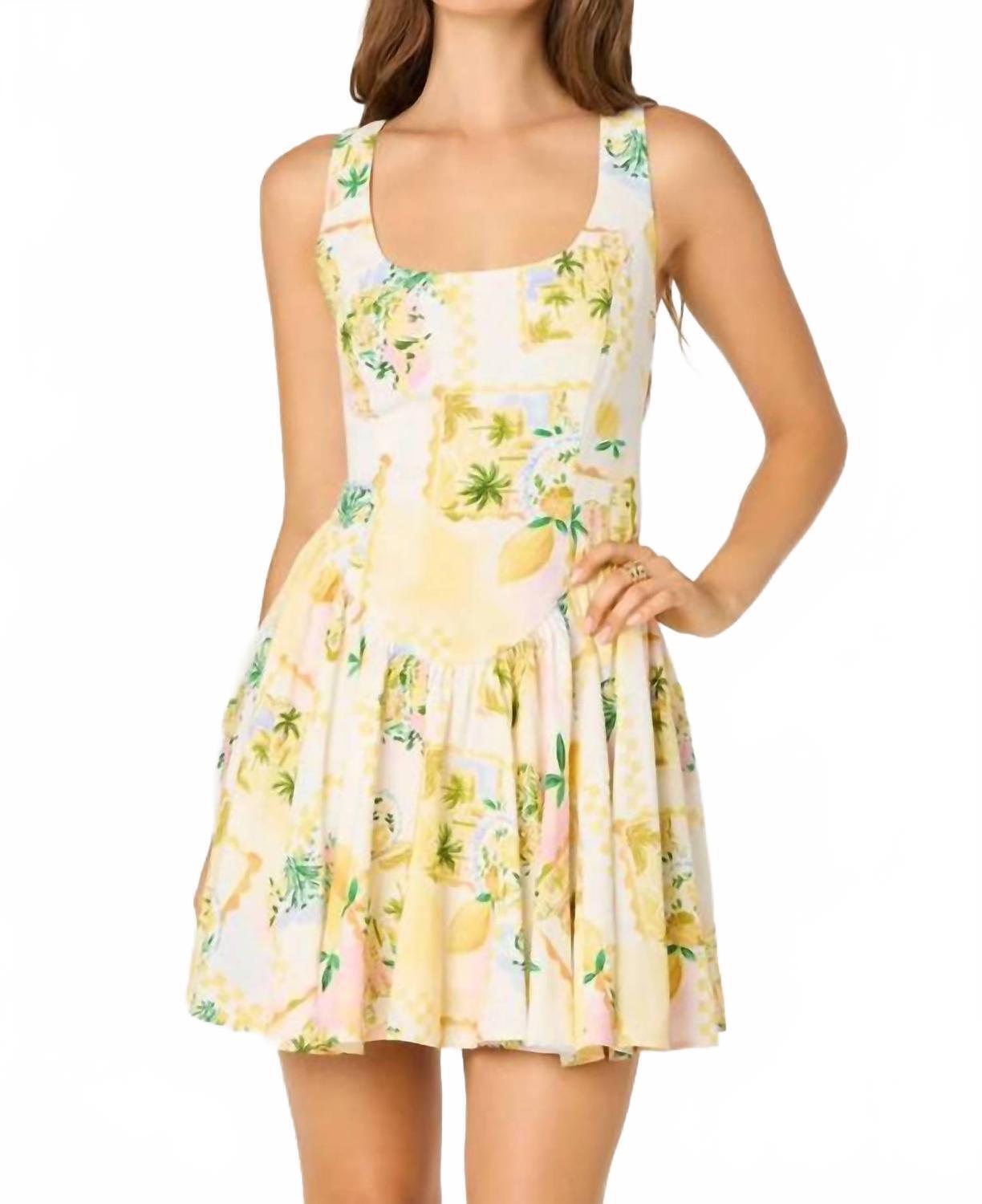 New Astr Reina Mini Dress In Yellow